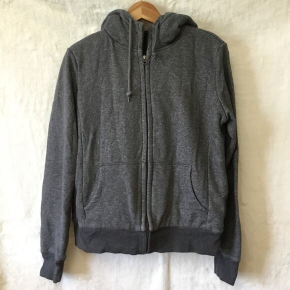 Uniqlo Jackets & Blazers - Uniqlo Gray Zip-Up Hoodie With Fur Lining Jacket